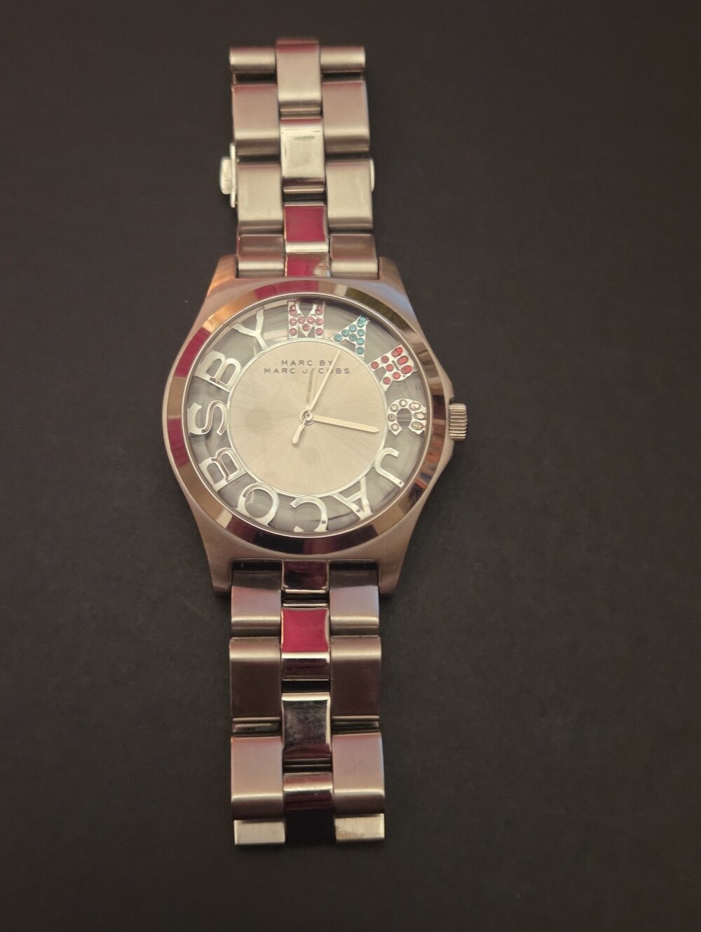 Marc by Marc Jacobs Women's Stainless Steel Silver Watch - Silver. Needs Battery